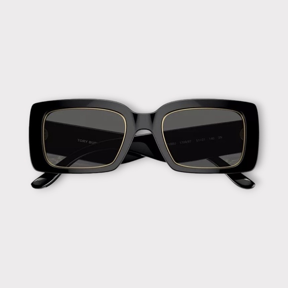 Tory Burch Black and Gold Sunglasses main image 5